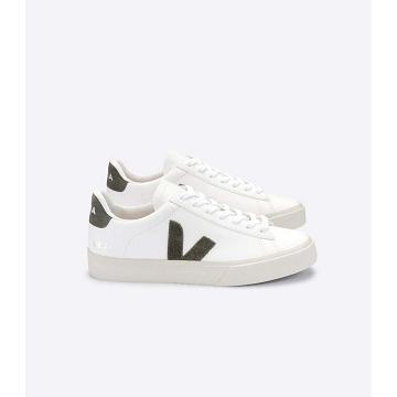 Dámské Low Tops Sneakers Veja CAMPO CHROMEFREE White/Khaki | CZ 593KOR